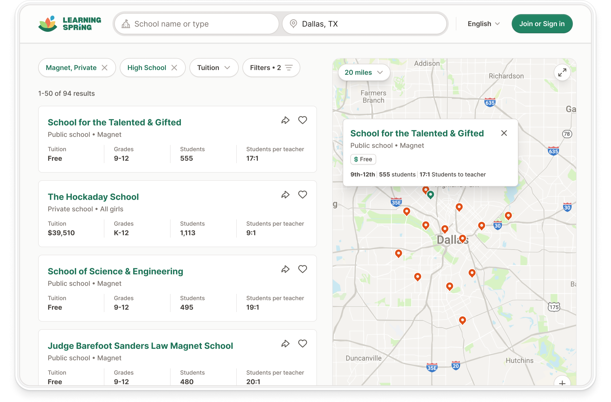 Dashboard mockup showing application interface